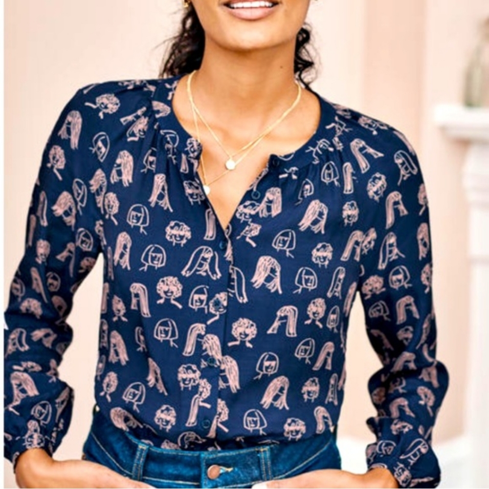 Boden Chit Chat Naomi Top Size 8